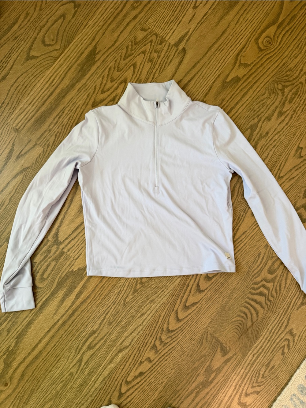 Vuori Lavender Half-Zip Long Sleeve Cropped Quarter Zip
